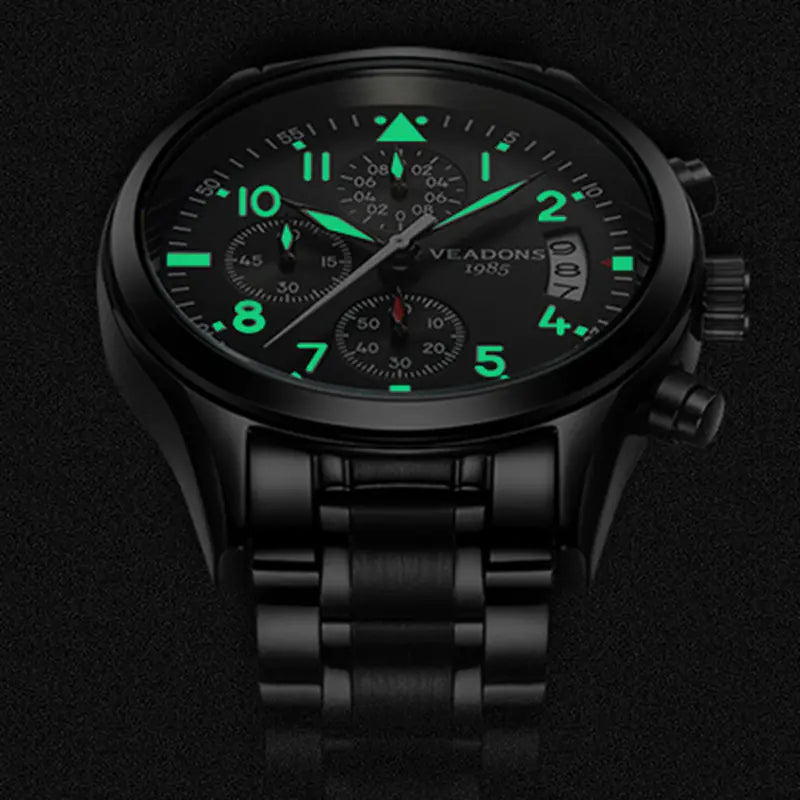 Quartz Watch, Multifunctional Luminous Waterproof Men's Watch